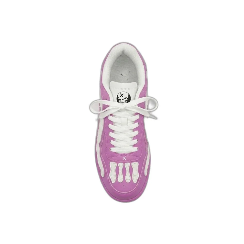 Brand X Tombstone Skeleton Sneakers Pink White Men's 11 Skull Bones NWT New Box